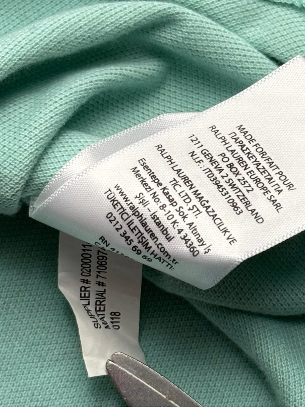 Polo Ralph Lauren Men’s XXL Custom Slim Fit Big Pony #2 Polo Shirt Mint Green